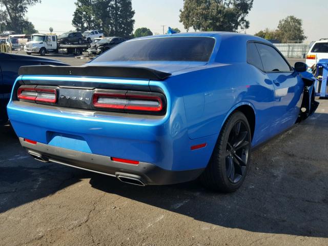 2C3CDZAG6GH120218 - 2016 DODGE CHALLENGER BLUE photo 4