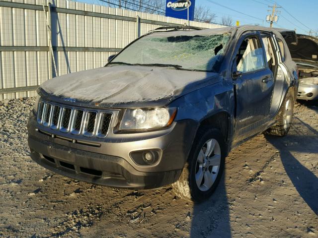 1C4NJDBB6ED592318 - 2014 JEEP COMPASS SP GRAY photo 2