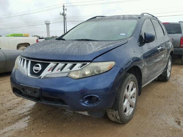 JN8AZ18W89W142295 - 2009 NISSAN MURANO S BLUE photo 2