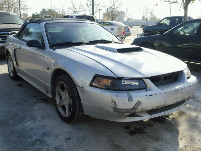 1FAFP45X81F128638 - 2001 FORD MUSTANG GT SILVER photo 1