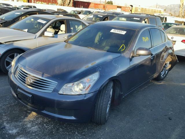 JNKBV61E68M211021 - 2008 INFINITI G35 BLUE photo 2