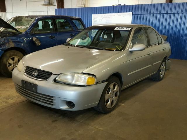 3N1CB51D83L803588 - 2003 NISSAN SENTRA XE SILVER photo 2