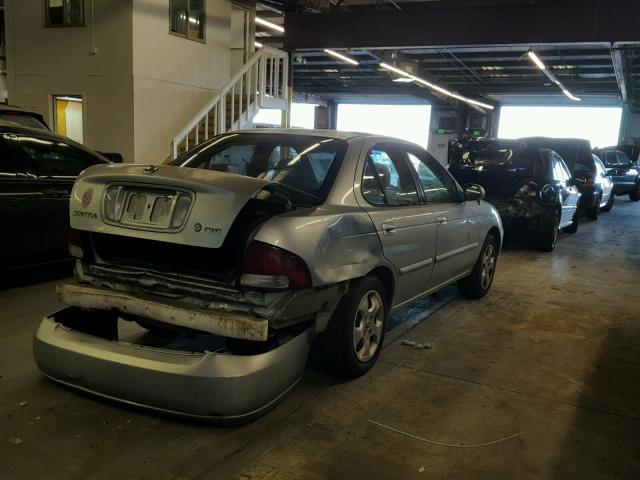 3N1CB51D83L803588 - 2003 NISSAN SENTRA XE SILVER photo 4