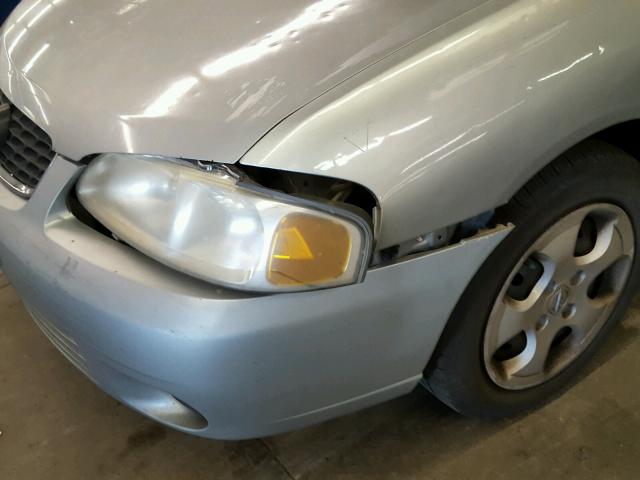 3N1CB51D83L803588 - 2003 NISSAN SENTRA XE SILVER photo 9