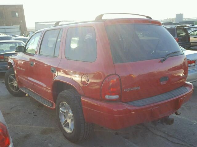 1B4HS28Z71F532465 - 2001 DODGE DURANGO RED photo 3