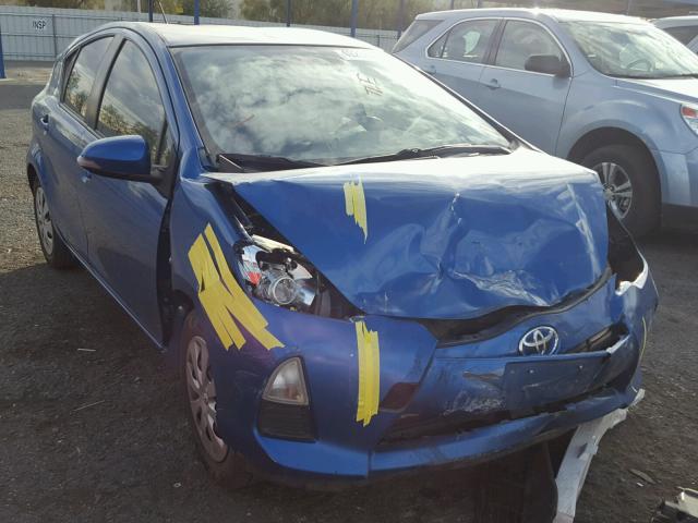 JTDKDTB35E1559096 - 2014 TOYOTA PRIUS C BLUE photo 1