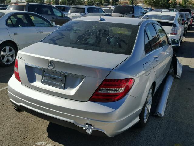 WDDGF4HB8CR216890 - 2012 MERCEDES-BENZ C 250 SILVER photo 4