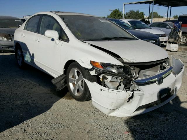 2HGFA16948H530256 - 2008 HONDA CIVIC EXL WHITE photo 1