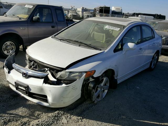 2HGFA16948H530256 - 2008 HONDA CIVIC EXL WHITE photo 2