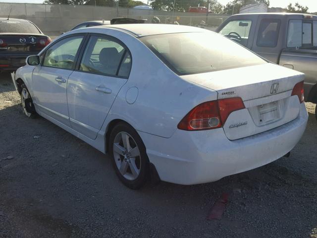 2HGFA16948H530256 - 2008 HONDA CIVIC EXL WHITE photo 3