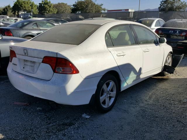 2HGFA16948H530256 - 2008 HONDA CIVIC EXL WHITE photo 4