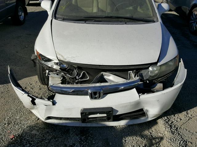 2HGFA16948H530256 - 2008 HONDA CIVIC EXL WHITE photo 7