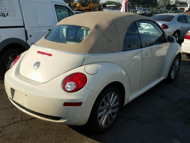 3VWRG31Y58M404796 - 2008 VOLKSWAGEN NEW BEETLE CREAM photo 4