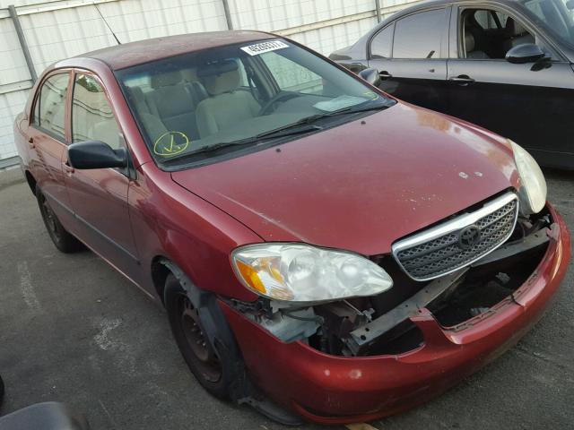 1NXBR32E85Z396330 - 2005 TOYOTA COROLLA CE RED photo 1