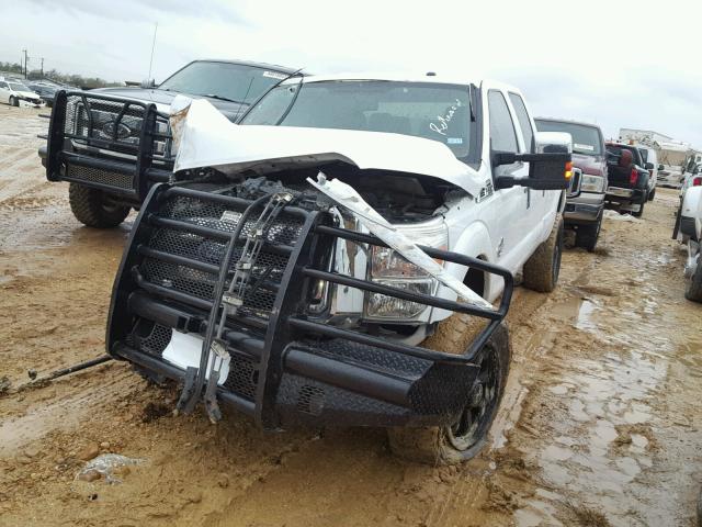 1FT8W3BT3EEA58575 - 2014 FORD F350 SUPER WHITE photo 2