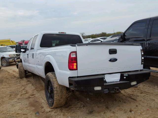 1FT8W3BT3EEA58575 - 2014 FORD F350 SUPER WHITE photo 3