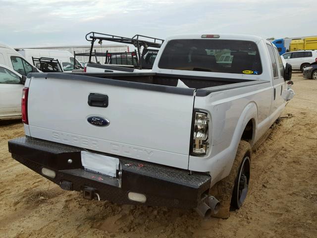 1FT8W3BT3EEA58575 - 2014 FORD F350 SUPER WHITE photo 4