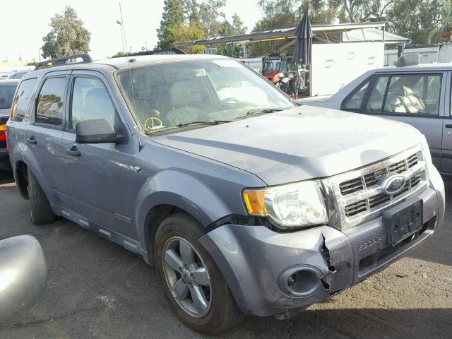 1FMCU03148KB15332 - 2008 FORD ESCAPE XLT GRAY photo 1