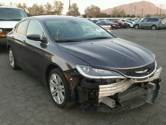 1C3CCCAB0FN560056 - 2015 CHRYSLER 200 LIMITE CHARCOAL photo 1