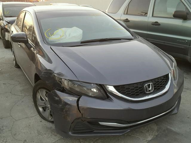 2HGFB2F5XFH503088 - 2015 HONDA CIVIC LX GRAY photo 1