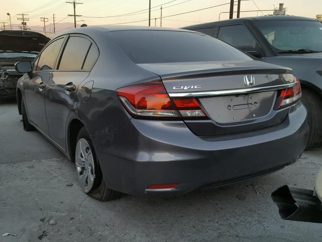 2HGFB2F5XFH503088 - 2015 HONDA CIVIC LX GRAY photo 3