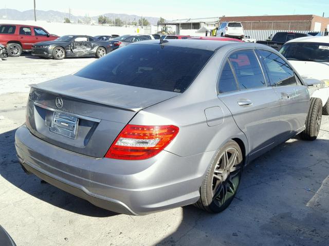 WDDGF4HB7DR296930 - 2013 MERCEDES-BENZ C 250 GRAY photo 4