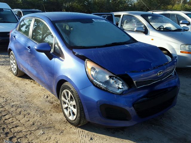 KNADN5A30C6069097 - 2012 KIA RIO EX BLUE photo 1