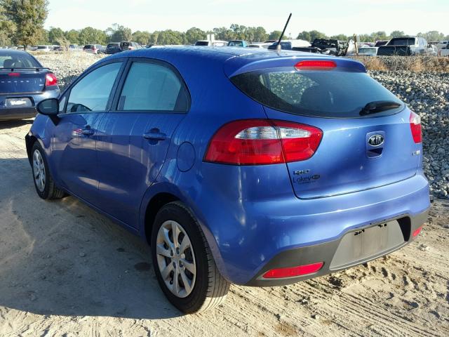 KNADN5A30C6069097 - 2012 KIA RIO EX BLUE photo 3