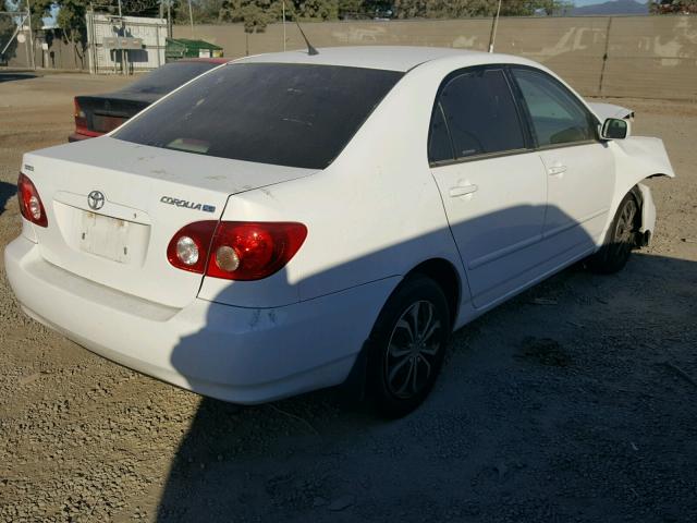 1NXBR30E36Z697804 - 2006 TOYOTA COROLLA CE WHITE photo 4