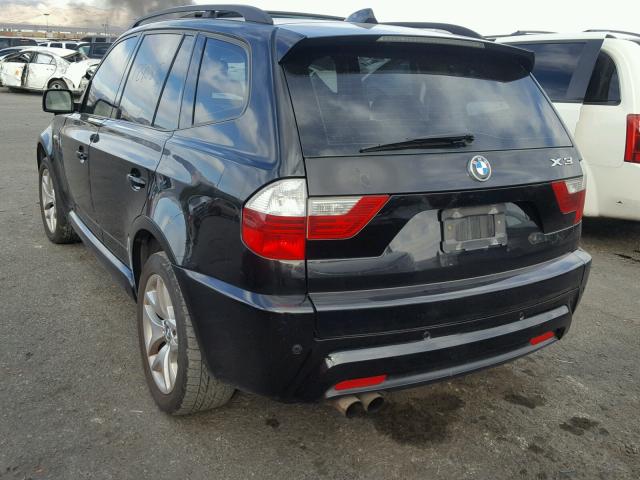 WBXPC93437WF09621 - 2007 BMW X3 3.0SI BLACK photo 3