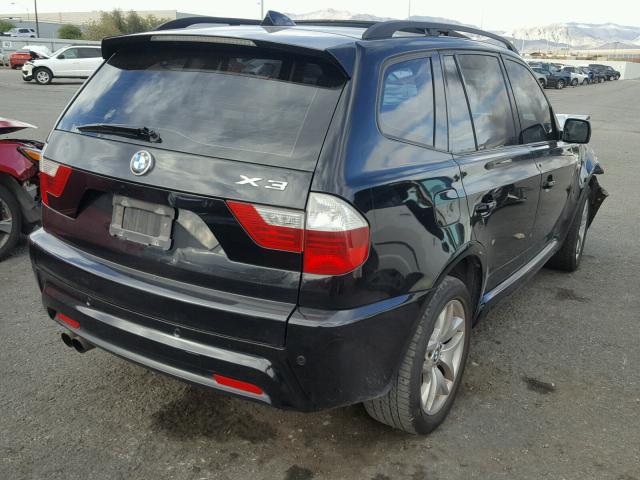 WBXPC93437WF09621 - 2007 BMW X3 3.0SI BLACK photo 4