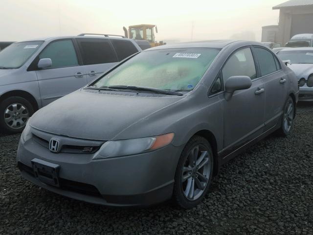 2HGFA55598H708393 - 2008 HONDA CIVIC SI GRAY photo 2