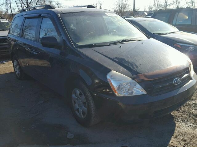 KNDMB233366050281 - 2006 KIA SEDONA EX BLACK photo 1