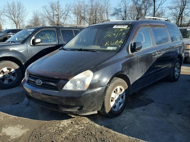 KNDMB233366050281 - 2006 KIA SEDONA EX BLACK photo 2