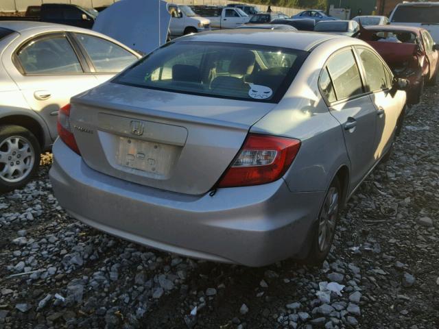 2HGFB2E50CH513707 - 2012 HONDA CIVIC LX SILVER photo 4