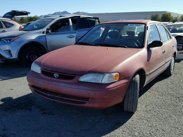 1NXBR12E5XZ154103 - 1999 TOYOTA COROLLA VE BURGUNDY photo 2