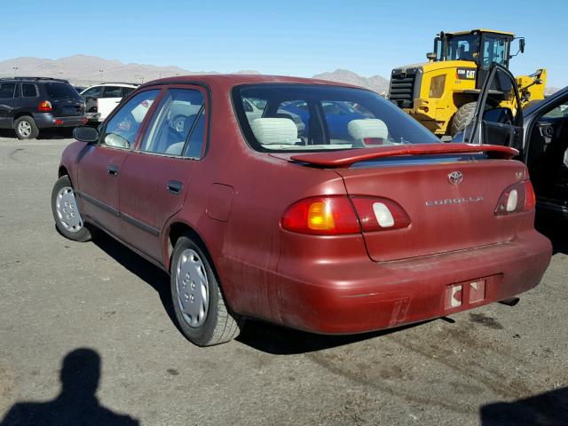 1NXBR12E5XZ154103 - 1999 TOYOTA COROLLA VE BURGUNDY photo 3