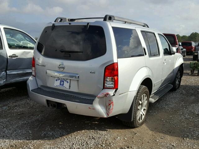 5N1AR1NB3BC617206 - 2011 NISSAN PATHFINDER SILVER photo 4