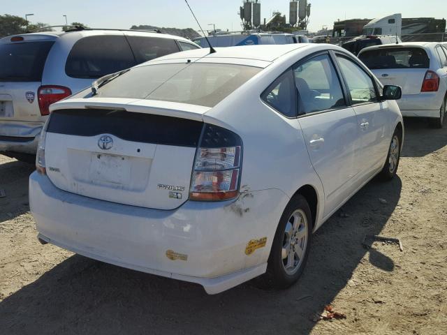 JTDKB20UX53086036 - 2005 TOYOTA PRIUS WHITE photo 4