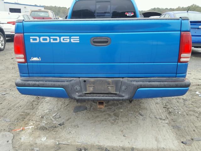 1B7FL26X0WS634228 - 1998 DODGE DAKOTA BLUE photo 6