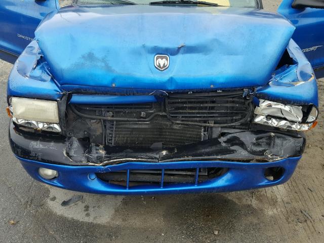 1B7FL26X0WS634228 - 1998 DODGE DAKOTA BLUE photo 7