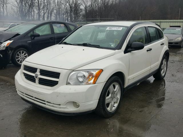 1B3HB48B87D109644 - 2007 DODGE CALIBER SX WHITE photo 2