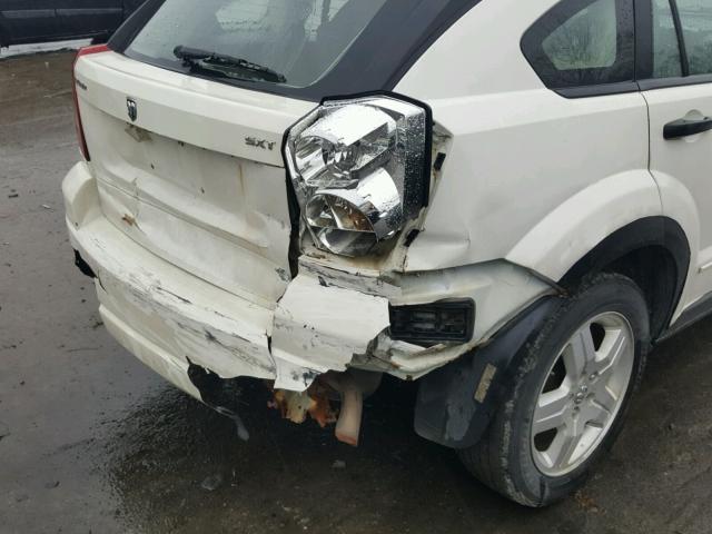 1B3HB48B87D109644 - 2007 DODGE CALIBER SX WHITE photo 9