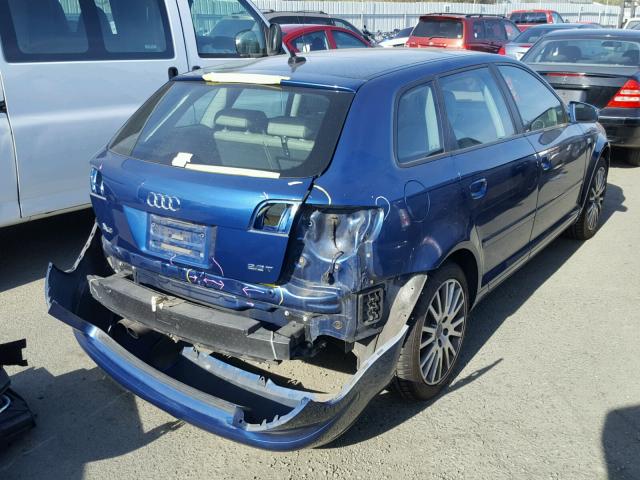 WAUNF78P28A138754 - 2008 AUDI A3 2.0 PRE BLUE photo 4