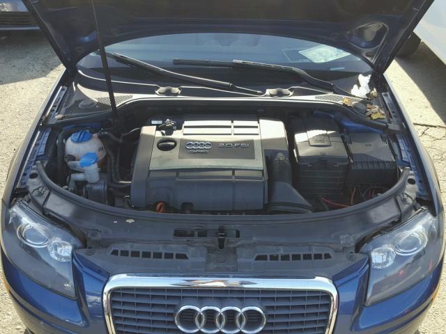 WAUNF78P28A138754 - 2008 AUDI A3 2.0 PRE BLUE photo 7