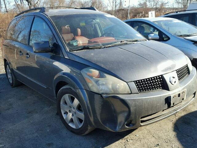 5N1BV28U54N322134 - 2004 NISSAN QUEST S GRAY photo 1