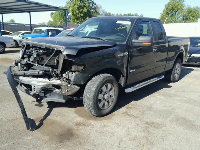 1FTFX1ET4CFA70388 - 2012 FORD F150 SUPER BLACK photo 2