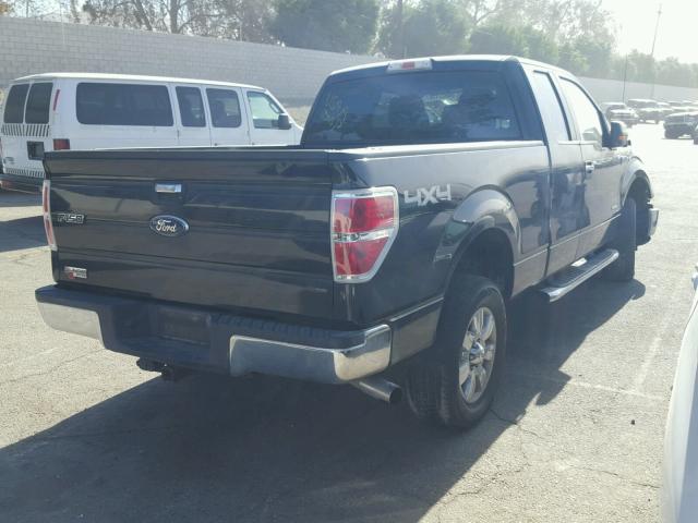 1FTFX1ET4CFA70388 - 2012 FORD F150 SUPER BLACK photo 4