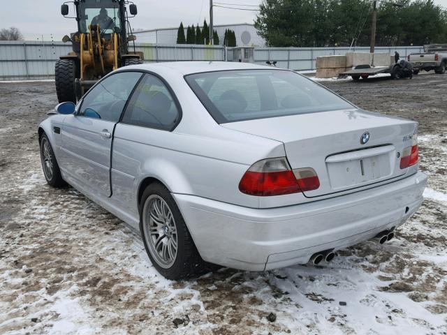 WBSBL93452JR12700 - 2002 BMW M3 SILVER photo 3