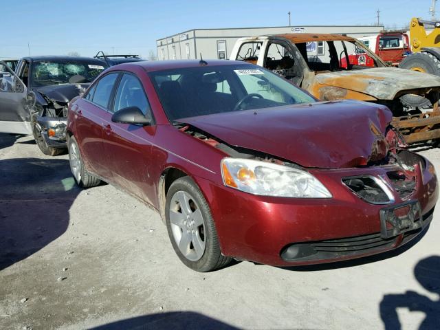 1G2ZG57B884272909 - 2008 PONTIAC G6 BASE BURGUNDY photo 1